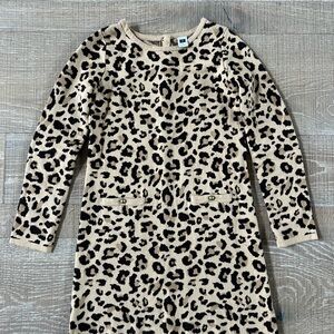 Janie and Jack Tan Leopard Print Dress